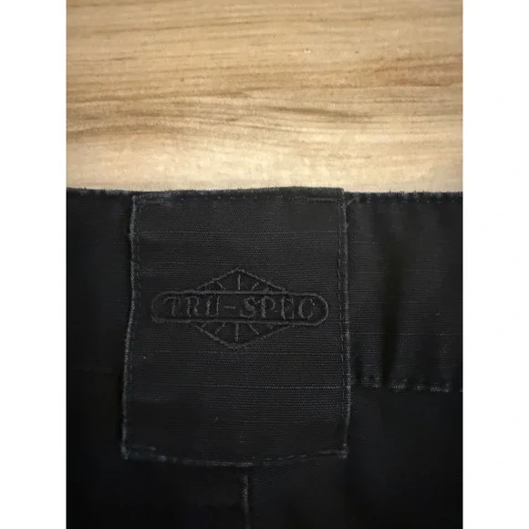Tru-Spec Mens Tactical Cargo Shorts Black Size 34 Ripstop Multi-Pocket Workwear - Picture 5 of 6